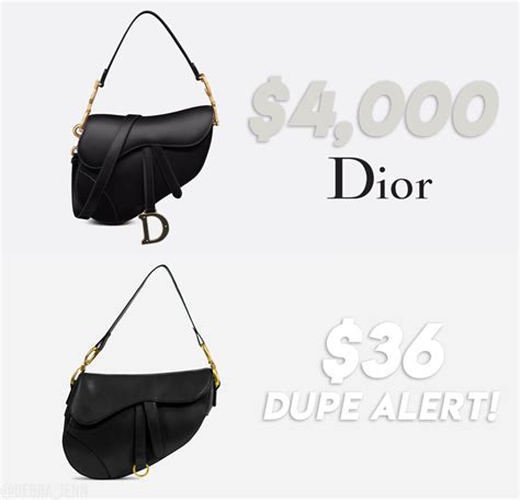 dior saddle bag black dupe|christian dior knockoff bags.